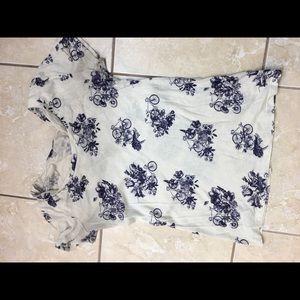 BDG Purple Floral Tee